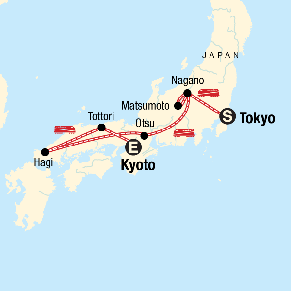 Back Roads of Japan Map